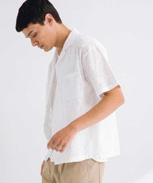 「URBAN RESEARCH Sonny Label」 半袖シャツ MEDIUM イエロー メンズ_画像8