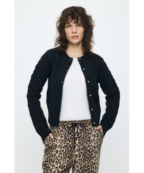 MOUSSY（マウジー） カーディガン 「26年SS新作」SHADOW STRIPE KNIT