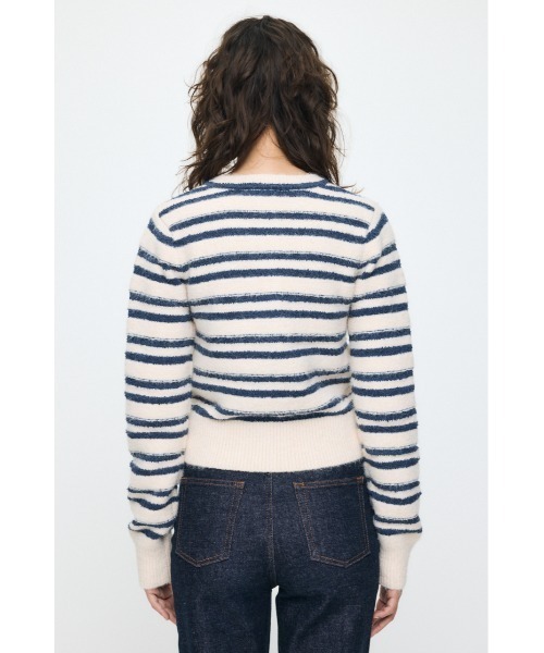 MOUSSY（マウジー） カーディガン 「26年SS新作」SHADOW STRIPE KNIT