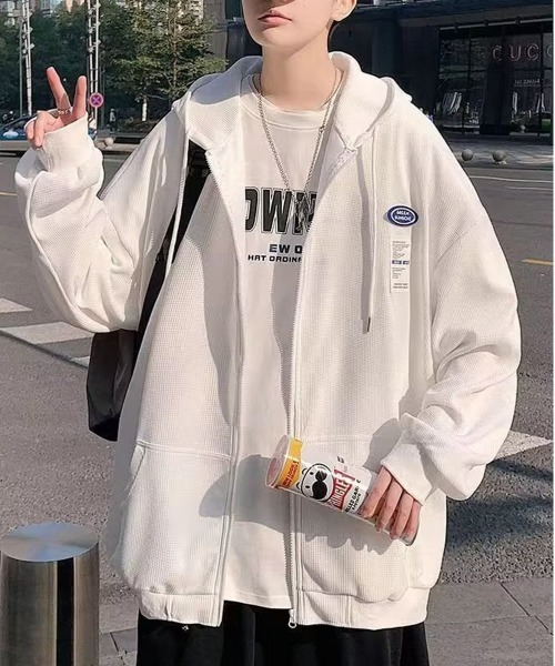 NEW GENTLEMAN パーカー ハイランドパーク オーバーサイズ ジップ