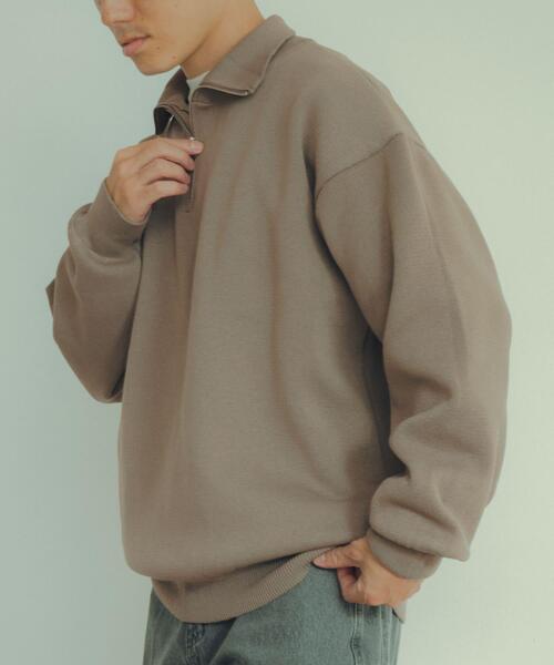 「ITEMS URBANRESEARCH」 長袖ニット LARGE ベージュ メンズ_画像4