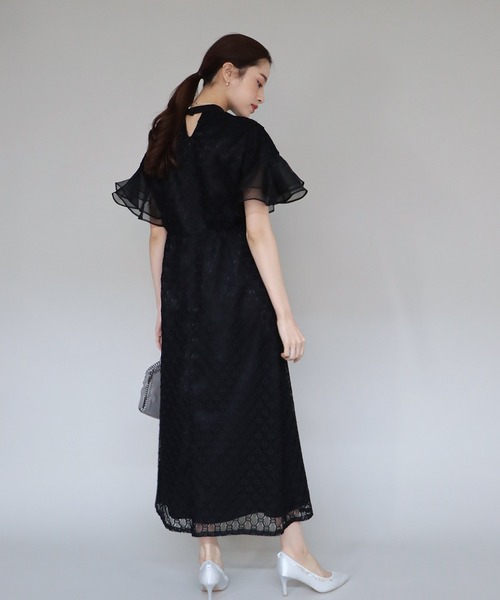 「J by blue」 半袖ワンピース SMALL チャコールグレー レディース_画像4