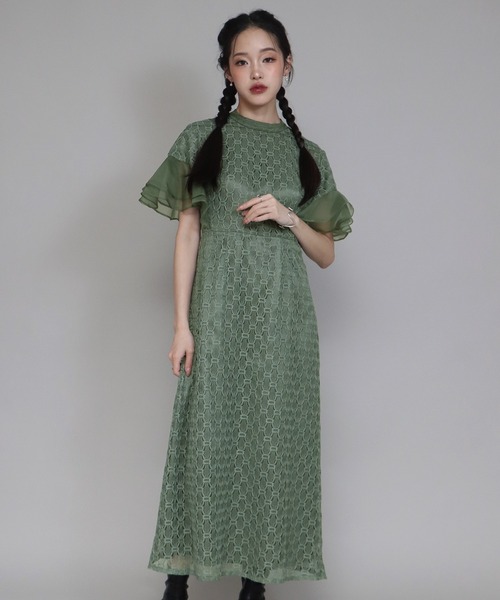 「J by blue」 半袖ワンピース SMALL チャコールグレー レディース_画像6