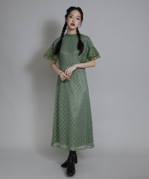 「J by blue」 半袖ワンピース SMALL チャコールグレー レディース_画像8