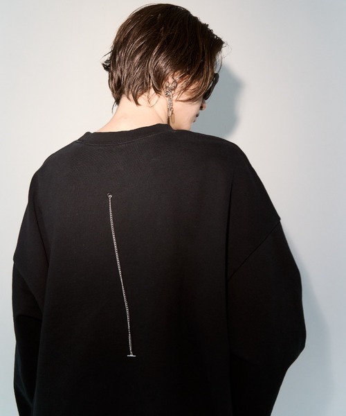 JOSE MOON パール オーバーサイズスウェット ブラック JOSE MOON