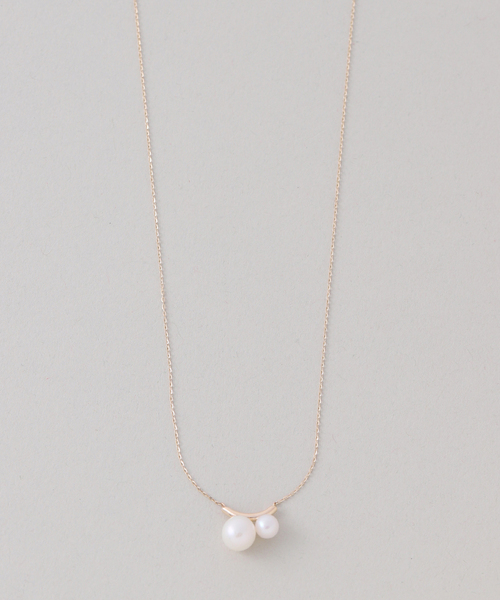 Lilas ネックレス 「WEB限定」ダブルパールネックレス K10 レディース 