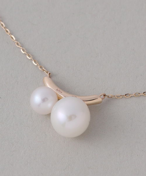 Lilas ネックレス 「WEB限定」ダブルパールネックレス K10 レディース 