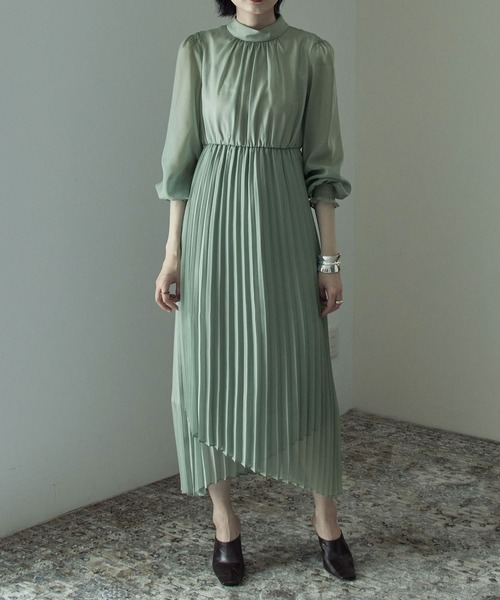 「etoll.」 コンビワンピース M ブルー レディース_画像3