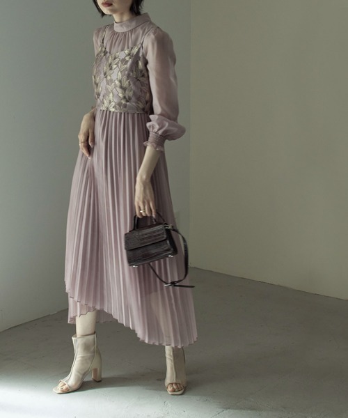 「etoll.」 コンビワンピース M ブルー レディース_画像6