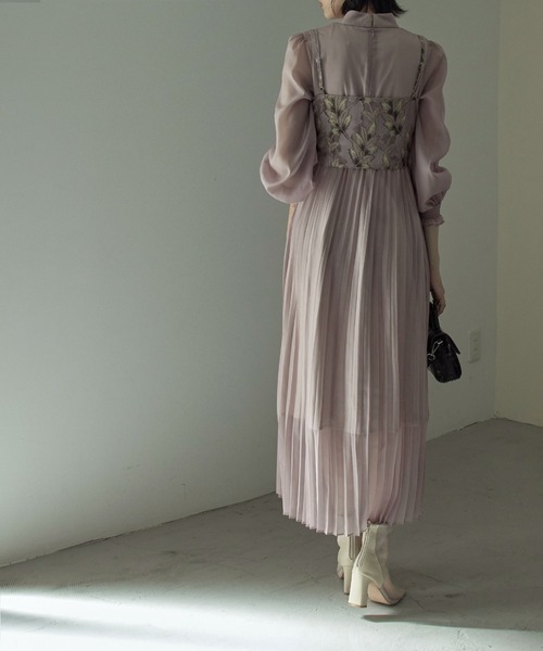 「etoll.」 コンビワンピース M ブルー レディース_画像7