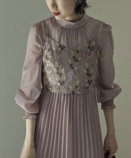 「etoll.」 コンビワンピース M ブルー レディース_画像9