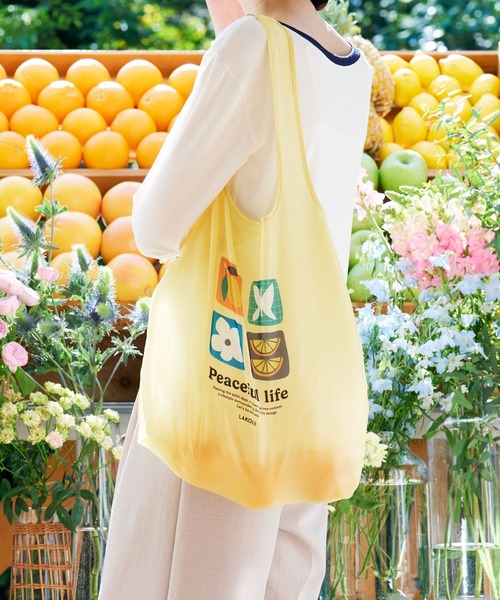 LAKOLE（ラコレ） エコバッグ 「入園入学にも」「FRUITS AND BLOOM