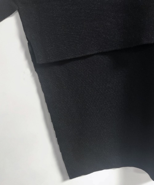 未使用品 Vネック ストライプ コットンシャツ ブラウス オフィス フォーマル ブラウス シャツ Vネックベスト×ストライプシャツレイヤードセット