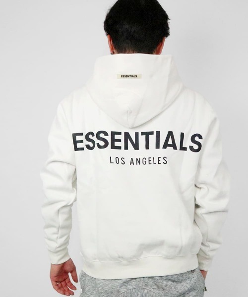 ESSENTIALS バックロゴ　ホワイト パーカー　S 新品未使用 FOG ESSENTIALS（エフオージーエッセンシャルズ） パーカー (RS)「FOG
