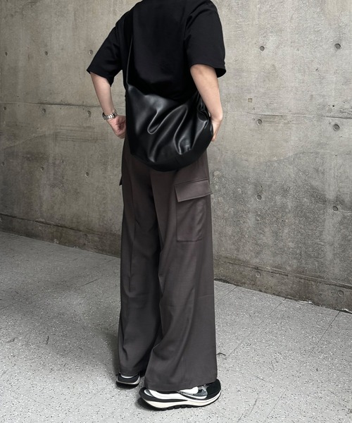 「CALLNE」 スラックス L ブラウン メンズ_画像9