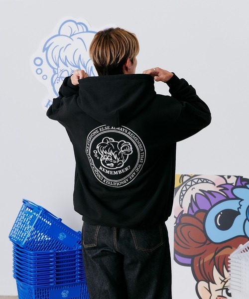 Remember. プルオーバーパーカー SMALL グレー メンズ : ZOZOTOWN
