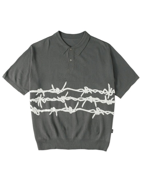 「FTW」 半袖ポロシャツ LARGE チャコール メンズ_画像6