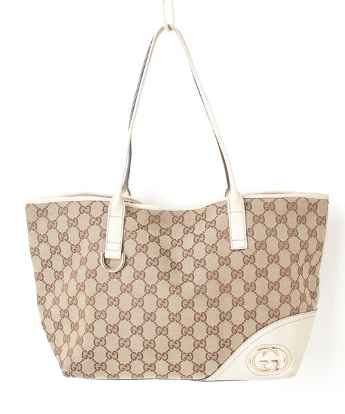 GUCCI（グッチ） GGキャンバス ニューブリット トートバッグ 
