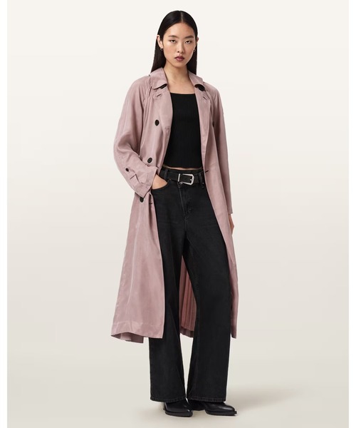 SALUE サルエドレスコート トレンチコートLisette ALLSAINTS（オールセインツ） トレンチコート コート LIZIE DOUBLE