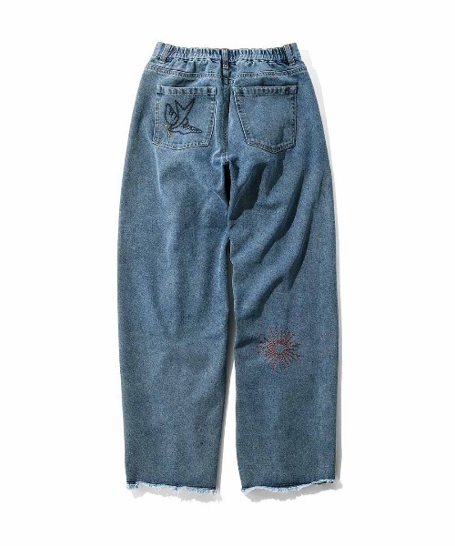 「MEDE19F」 デニムパンツ LL ブルー レディース_画像5