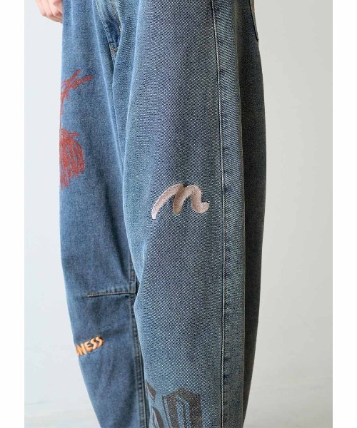 「MEDE19F」 デニムパンツ LL ブルー レディース_画像7