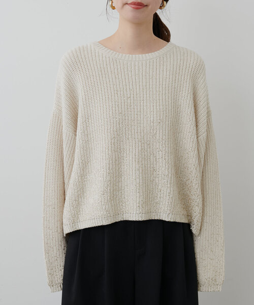「natural couture」 長袖ニット FREE ピンク レディース_画像6