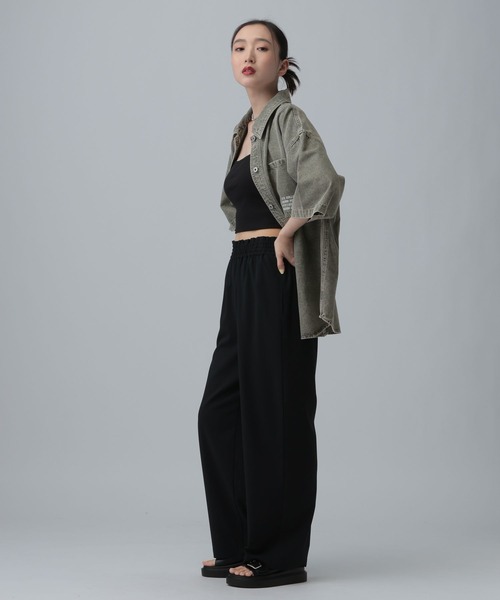 ブラウス シャツ デニムBIGシャツ/SS　639528「KKfashion紹介アイテム」 レディースの画像