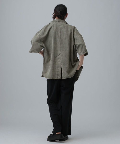 ブラウス シャツ デニムBIGシャツ/SS　639528「KKfashion紹介アイテム」 レディースの画像