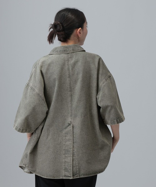 ブラウス シャツ デニムBIGシャツ/SS　639528「KKfashion紹介アイテム」 レディースの画像