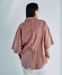 ブラウス シャツ 半袖 デニムBIGシャツ/S...の詳細画像4