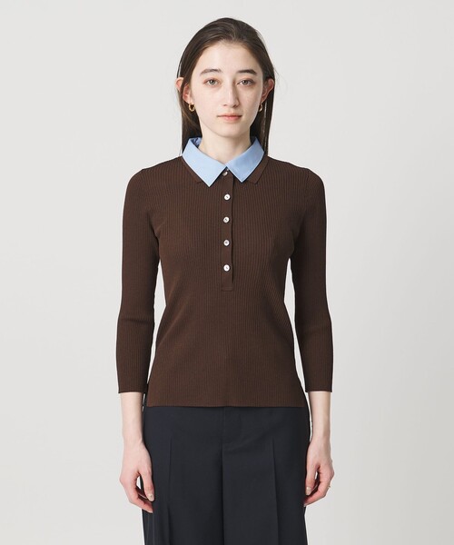 unitedarrows レディポロコンビニット UNITED ARROWS（ユナイテッドアローズ） ニット セーター 7分袖 シャツ