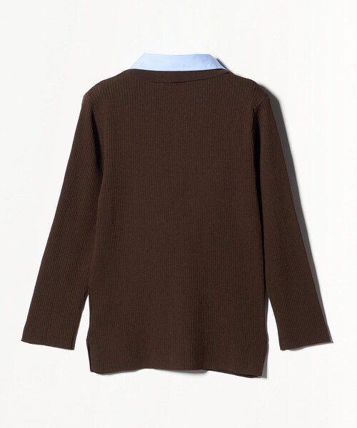 新品　25aw ユナイテッドアローズ レディーポロコンビ ニット ウォッシャブル ユナイテッドアローズ レディーポロコンビニットウォッシャブル 黒
