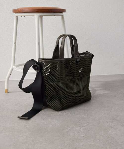 トートバッグ 「ouchi/ほし企画」ダイヤメッシュ2WAYトートバッグ Sサイズ レディースの画像
