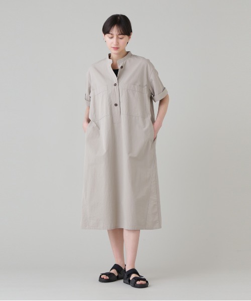 「MHL.」 シャツワンピース 1 ベージュ系その他3 レディース