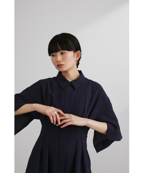 「STYLEMIXER」 シャツワンピース SMALL ネイビー レディースの画像