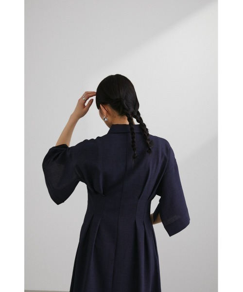 「STYLEMIXER」 シャツワンピース SMALL ネイビー レディースの画像
