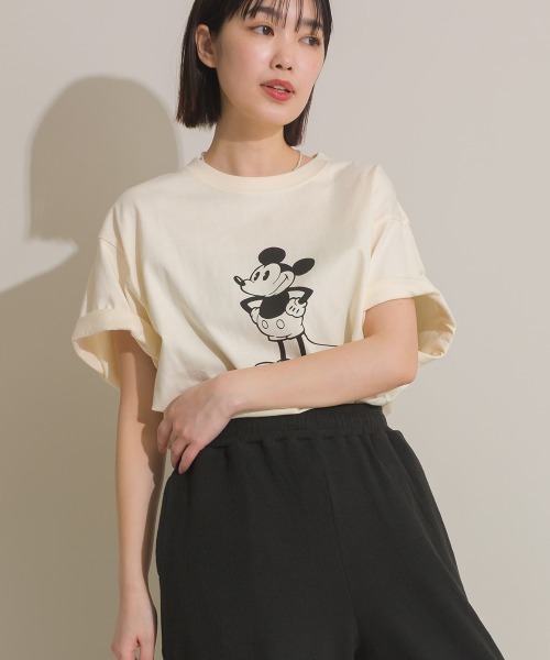 DISCUS tシャツ 半袖 「DISCUS」Disney／Tシャツ オーバーサイズ
