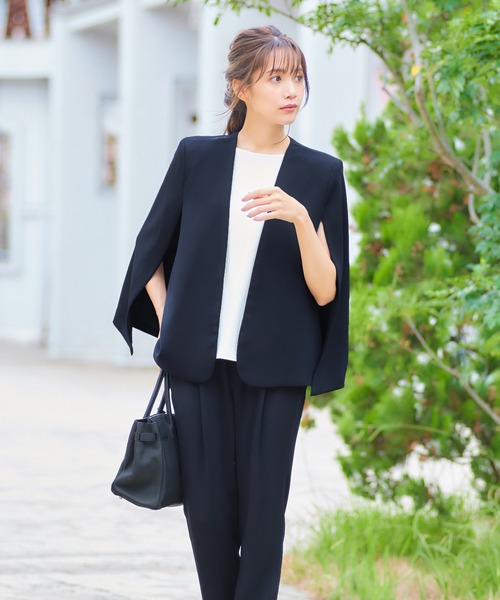 「Flolia」 セットアップ L ネイビー レディース_画像6