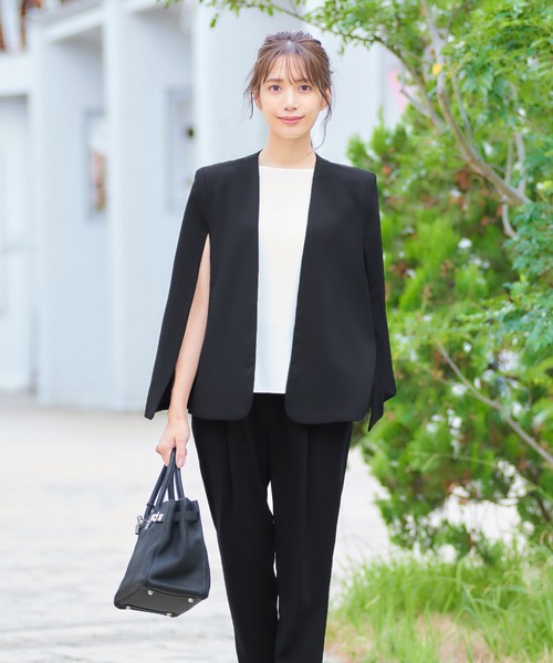 「Flolia」 セットアップ L ネイビー レディース_画像9