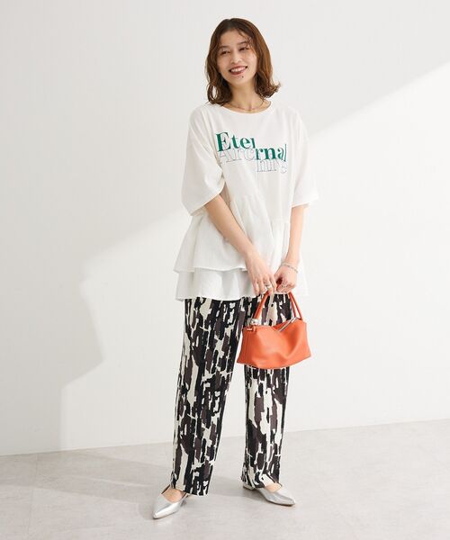 Green Parks（グリーンパークス） tシャツ 半袖 アソート柄ドッキング