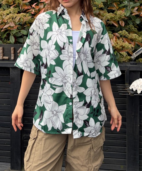 Loco Ocean（ロコオーシャン） アロハシャツ ブラウス シャツ 半袖