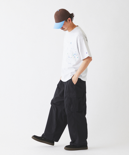 Champion（チャンピオン） tシャツ 別注 刺繍スプラッシュ Tシャツ