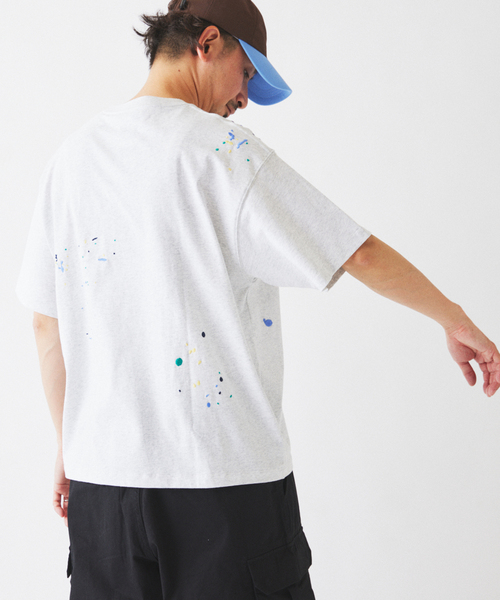 Champion（チャンピオン） tシャツ 別注 刺繍スプラッシュ Tシャツ