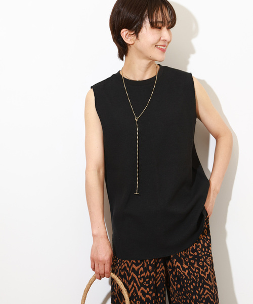 JOURNAL STANDARD ブラックノースリーブベスト JOURNAL STANDARD relume（ジャーナルスタンダード レリューム） t