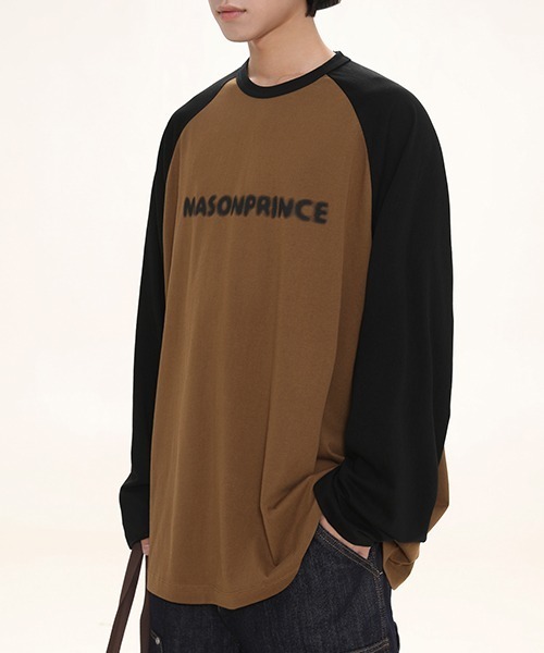 「MASONPRINCE」 長袖Tシャツ S ブラウン メンズ_画像6