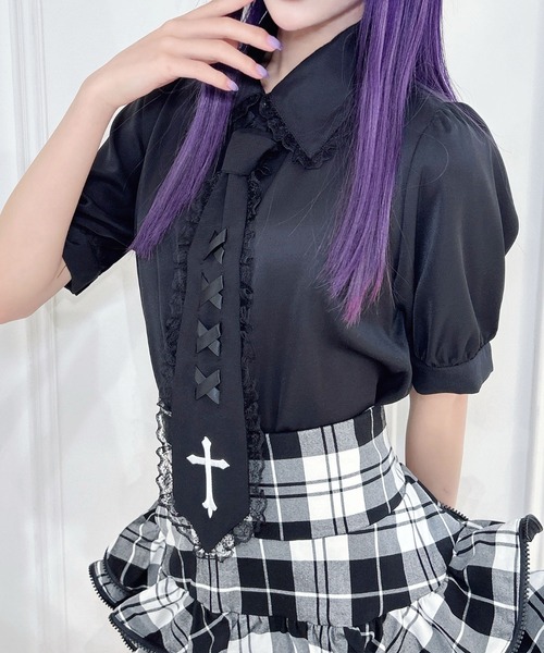 「MA*RS」 長袖シャツ FREE ホワイト×ホワイト レディース_画像7