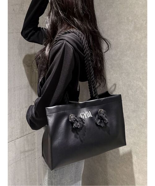 GYDA（ジェイダ） トートバッグ GYDAロープMフェイクレザートートBAG