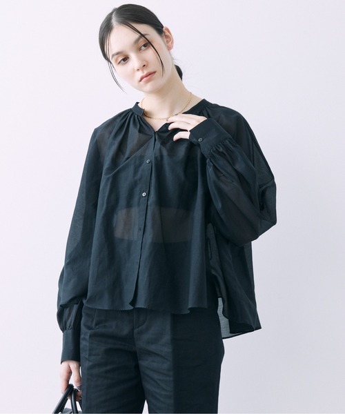 「BABYLONE」 長袖ブラウス フリー ブラック レディース_画像5