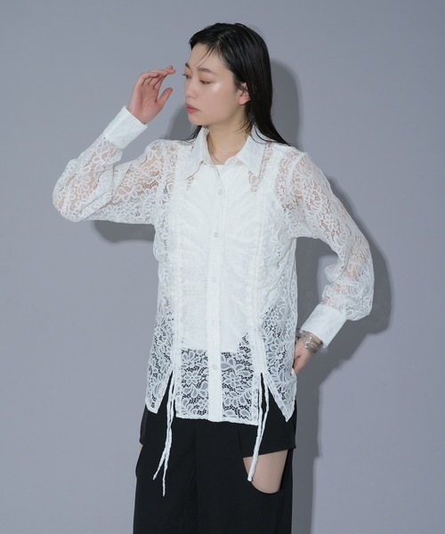 「Ellno de Mavie」 長袖シャツ FREE ブラック レディース_画像3