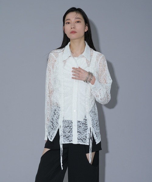 「Ellno de Mavie」 長袖シャツ FREE ブラック レディース_画像5